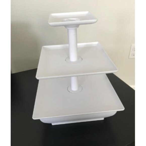 New 3-Tier Cupcake Stand - Square Display Stand for Birthday, Tea Party, Wedding - Picture 2 of 2